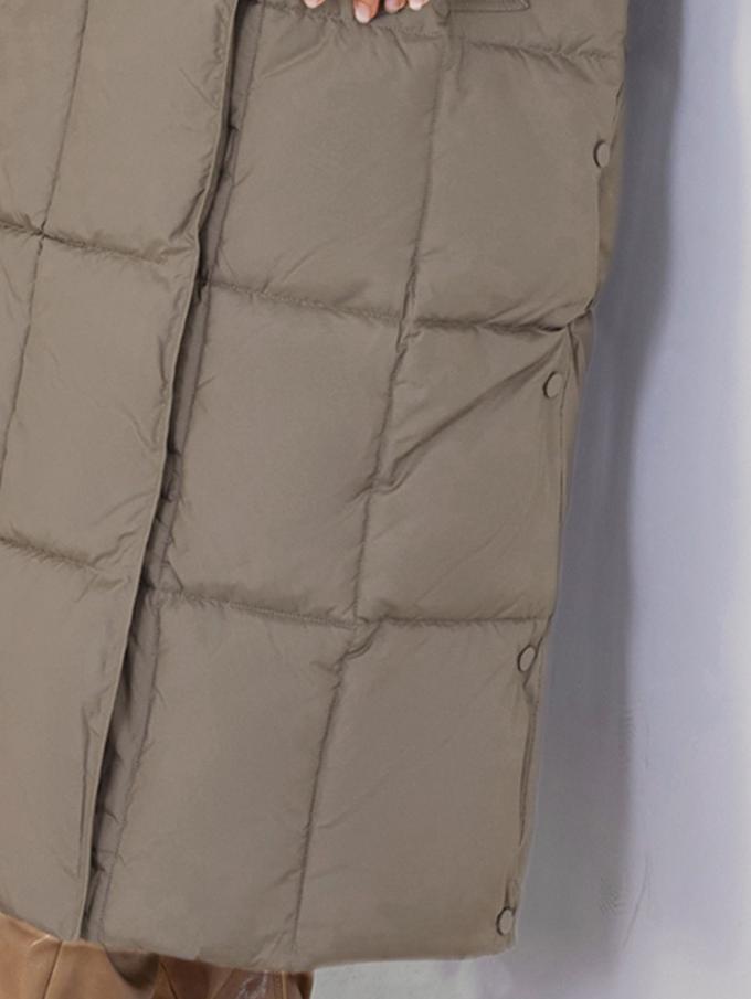 long women jacket, for cold winter coat, hooked, lower knees length, dark colours, Winter Warmth Graphene Self Heating line，with Shoulder strap inside，