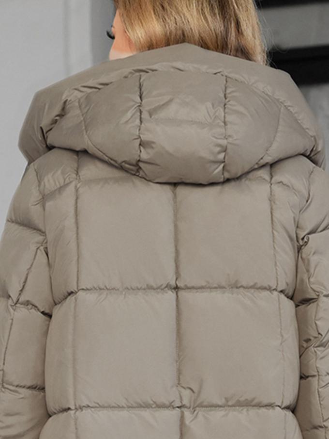 long women jacket, for cold winter coat, hooked, lower knees length, dark colours, Winter Warmth Graphene Self Heating line，with Shoulder strap inside，
