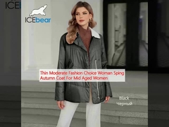 Νικρή μετριοπαθής επιλογή μόδας Γυναίκα πλέξιμο φθινοπωρινό παλτό για γυναίκες μεσαίας ηλικίας