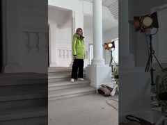 Classic Contrast Color Medium Length Thickened Down / Cotton Jacket