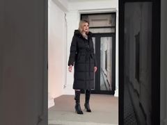Watch: Windproof Soft Bio-down Jacket With Polyester Lining Classic Woman Coat Showcase