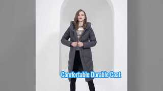 Comfortable and Durable Woman Demiseason Coat with Symmetrical Pockets and Button
