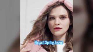 Outside Mid Length Light Spring Coat Elegant Hook Belt  Beige Colour Stylish Spring Jackets For You