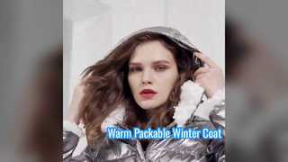 Winter Jacket Men Packable Down Coat With Polyester Filling Demo